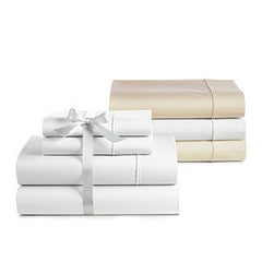 At Home Essentials 300 Thread Count Sateen Queen Sheet Set White (Clearance)