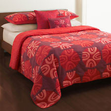 Angela Adams Modern Comfort Red Standard Sand Dollar Pillow Sham NEW